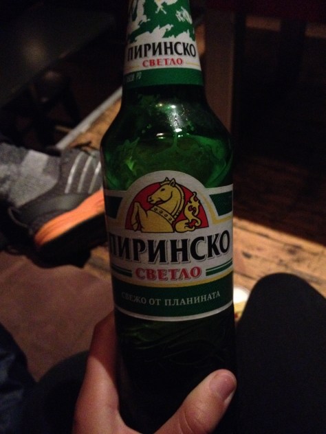 Bulgarian beer, not sure what the name is exactly