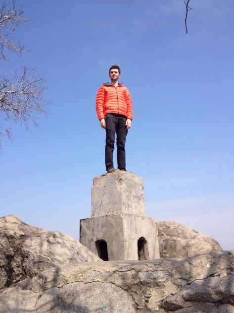 Haegan not being afraid of heights