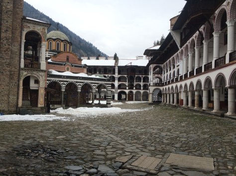 Inside the monastery 